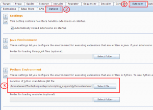 Ensure Python Environment is setup in Burp
