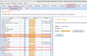 Logging Extension for viewing Request Response from Scanner