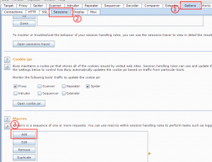 Burp Macro Creation Process Step 1