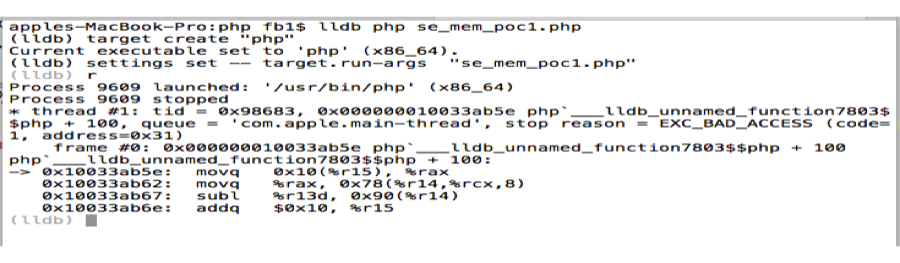 POC code to leak memory